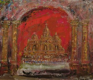 I en kirke i St. Paul (olie på lærred) af Anne Redpath