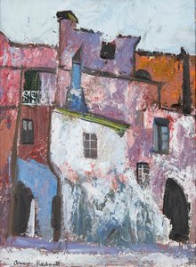 Mediterranean Village (olie om bord)
