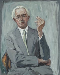 Portræt af Charles Reiffel, ca. 1938 (olie på lærred) af Anni Baldaugh