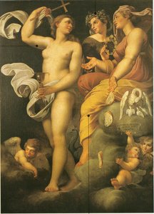 Allegori over teologiske dyder af Annibale Carracci