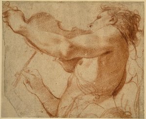 En engel, der spiller violin af Annibale Carracci
