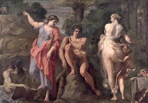 Herkules ved Korsvejen, ca. 1596 af Annibale Carracci