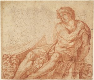 Ignudo aus der Galleria Farnese af Annibale Carracci