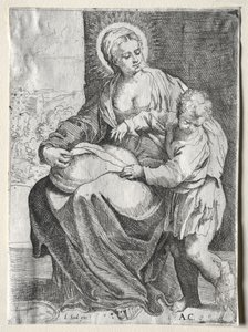 Madonna med den hvide ravn, 1500-tallet. af Annibale Carracci