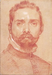 Mandligt portræt af Annibale Carracci