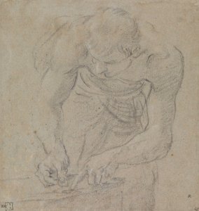 Mand tæller mønter af Annibale Carracci