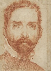 Portræt af lutspilleren Giulio Mascheroni af Annibale Carracci