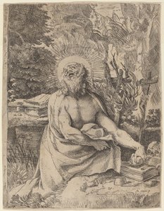 Sankt Hieronymus i ørkenen af Annibale Carracci