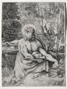 Sankt Jerome af Annibale Carracci