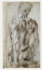 Studie af en mandlig figur ... af Annibale Carracci