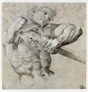 Studie af en mandlig figur ... af Annibale Carracci