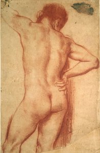 Studie af en nøgen mand, 1600-tallet af Annibale Carracci