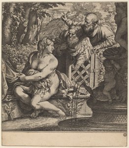 Susanna og de ældste af Annibale Carracci