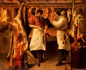 Slagterforretningen af Annibale Carracci