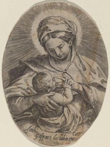 Madonna ammer Kristusbarnet af Annibale Carracci
