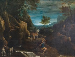 Synet om Saint Eustace af Annibale Carracci