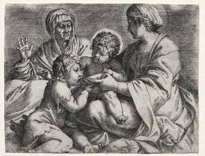 Jomfru med skålen af Annibale Carracci