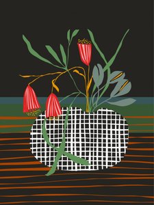 Abstrakt blomsterarrangement