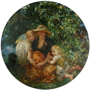 Fru A Scott-Elliot og børn
