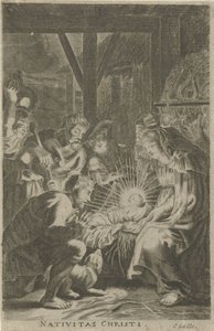 Tilbedelse af hyrderne Nativitas Christi (titel på objekt) af Anonymous