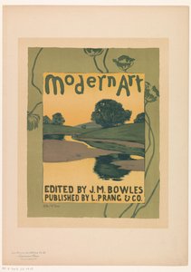 Annonce for Modern Art tijdschrift magazine Les Maîtres de l