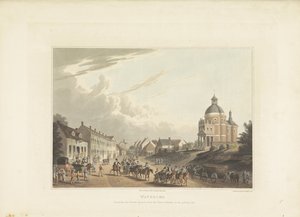 Afvoer af franske kanonnen af Waterloo Waterloo. Formidling af den franske kanon fra slagmarken den 24. juli 1815 (titel på objekt) af Anonymous