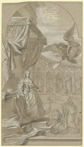 Allegori om overtagelsen af ​​ærkehertuginde Maria Anna af Østrig som regent, 1744 af Anonymous