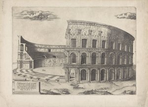 Amfiteateret i Castrense Mirror of Roman Magnificence (serietitel) af Anonymous