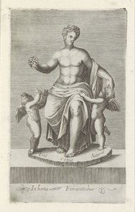 Billedgruppe mødte Venus mellem Eros og Anteros Antikke skulpturer i Rom (serietitel) Ikoner af de gamle statuer af byen Rom, som ses på offentlige steder (serietitel) af Anonymous