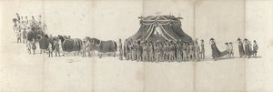 Begravelse af den afdøde kong Willem II i Delft den 4. april 1849 (side 4) Fem sammenhængende ark af Vilhelm II