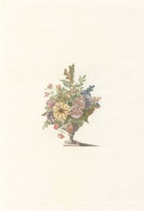 Blomstervase inklusive en solsikke af Anonymous