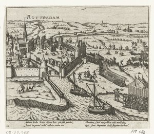 Bossu invaderer Rotterdam, 1572 af Anonymous