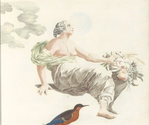 Ceres med et overflødighedshorn af Anonymous