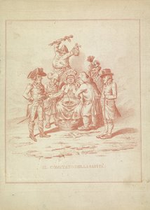 Sundhedsudvalget, 1795 Il Comitato della Sanita (titel på objekt) Hollandia Regenerata (italiensk kopi) (serietitel) af Anonymous