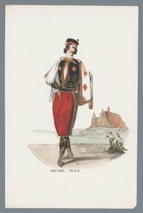Kostume Polka (titel på objekt) af Anonymous