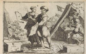 De tapre batavere, 1673 The brave Bataviers / Le vaillans Bataviers (titel på objekt) af Anonymous