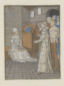 En konge fortæller sin historie til Boccacio The Adventures of Noble Men and Women (serietitel) af Anonymous