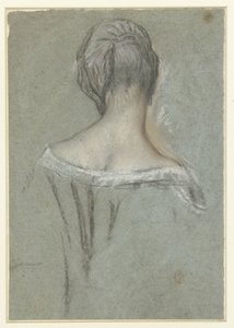 Elegant dame, bagfra af Anonymous