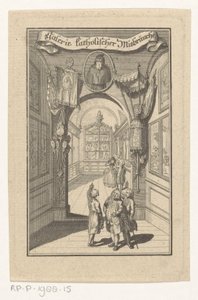 Figurer i galleri mødte portræt i liturgiske genstande Galleri for katolske overgreb (titel på objekt) Forside for: Joseph Richter, Billedgalleri for katolske overgreb, 1784 af Anonymous