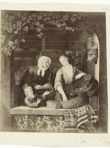 Fotoreproduktion af maleriet Købmanden af ​​Frans van Mieris II Museum d