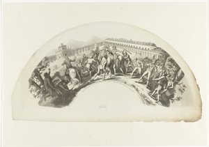 Franske troppers tilfangetagelse af Manuel de Godoy i Madrid den 19. marts 1808 Slide 19. de Marzo de 1808. Og Aranjuez. Caida y Prision del Principe de la Paz (titel på objektet) af Anonymous