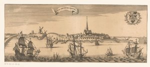 Udsigt over Gamle Arnemuiden Gamle Arnemuyden (titel på objekt) af Anonymous