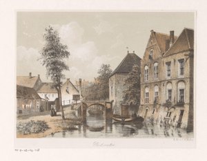 Udsigt over Oudewater af Anonymous