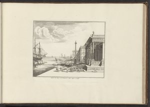 Udsigt til Palazzo del Nunzio Pontificio i Venedig Palais du Nonce à St. Francesco Della Vigna à Venise (titel på objekt) Paladser og monumenter i Venedig, Livorno, Napoli og Rom (serietitel) af Anonymous