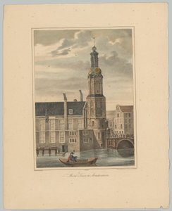 Udsigt over Munttoren i Amsterdam Coin Tower i Amsterdam (titel på objekt) Ansigter af de seks hovedtårne ​​i byen Amsterdam. 2nd Cahier (serietitel) af Anonymous