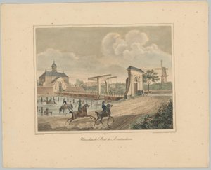 Udsigt over Utrecht-porten i Amsterdam Utrechtse Poort i Amsterdam (titel på objekt) Ansigter af de seks hovedporte i byen Amsterdam. 1st Cahier (serietitel) af Anonymous