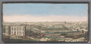 Udsigt over byen Paris set fra observatoriet Generelt billede af byen Paris, prize de la hauteur de l