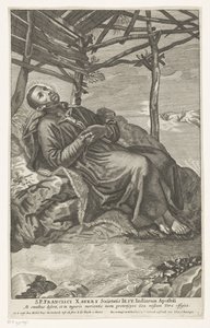 Saint Francis Xavier på sit dødsleje af Anonymous