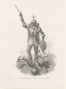 Sankt Michael erobrer djævelen med hollandsk ost, 1830 St. Michel vainqueur du diable au fromage d