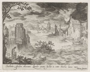 Hero en Leander Scener fra Ovids Metamorphoses (serietitel) af Anonymous